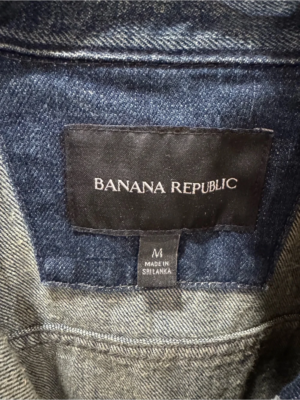 Banana Republic Men's Dark Blue Denim Jacket